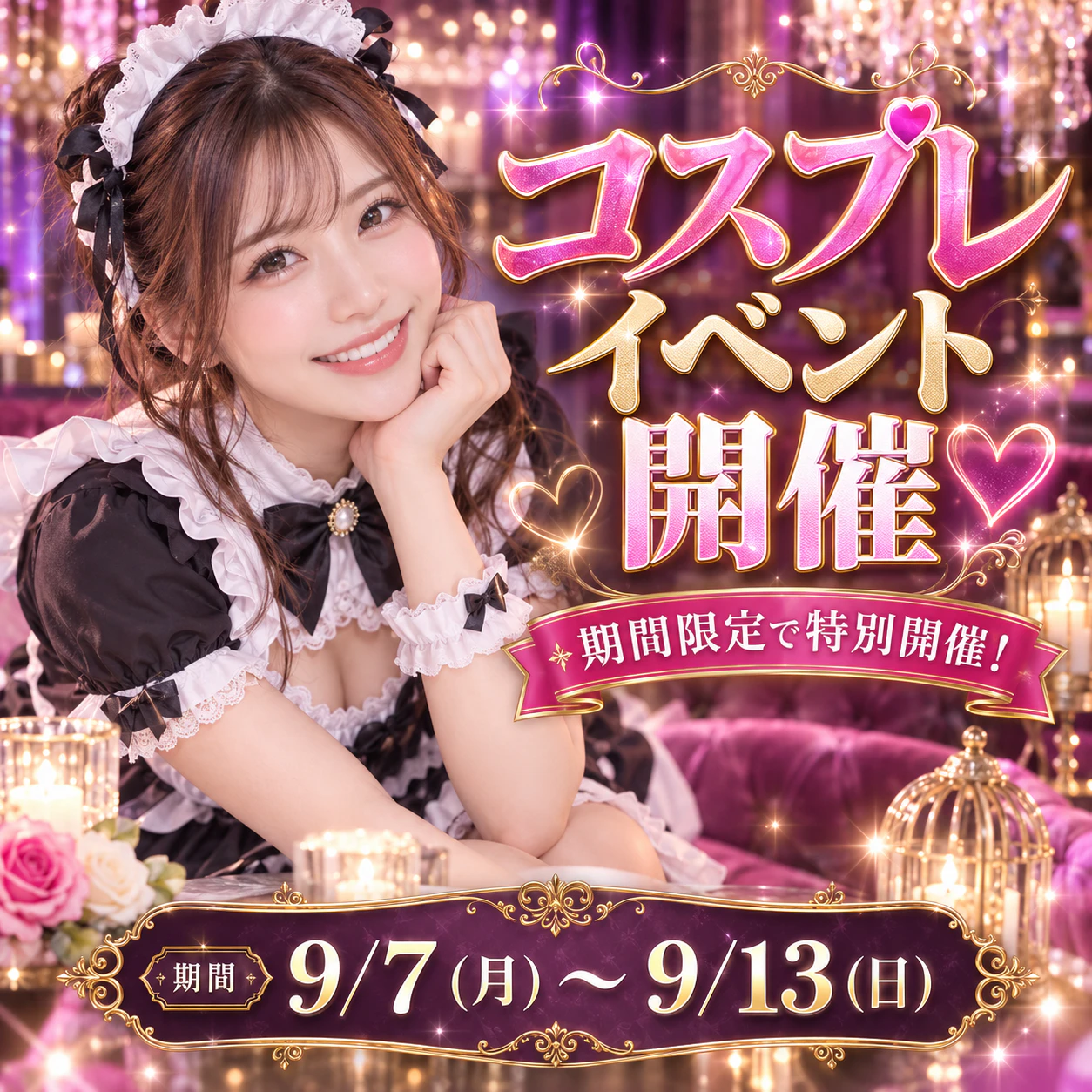 十三本店にてコスプレイベント開催！