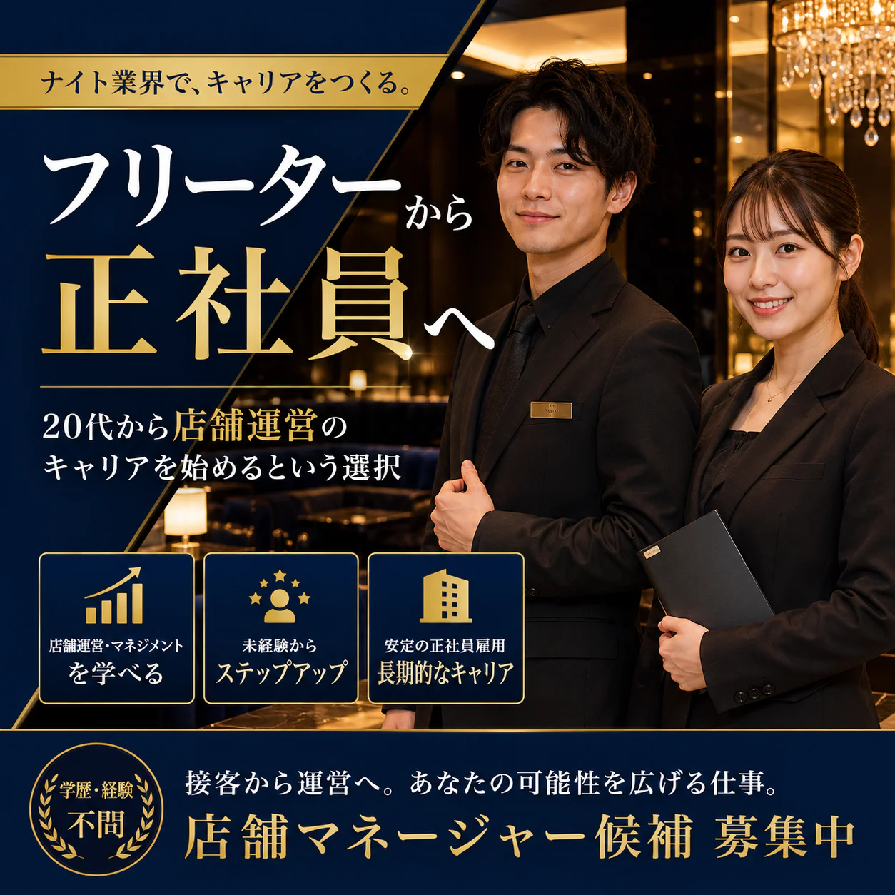 フリーターから正社員へ。20代から店舗運営のキャリアを始めるという選択