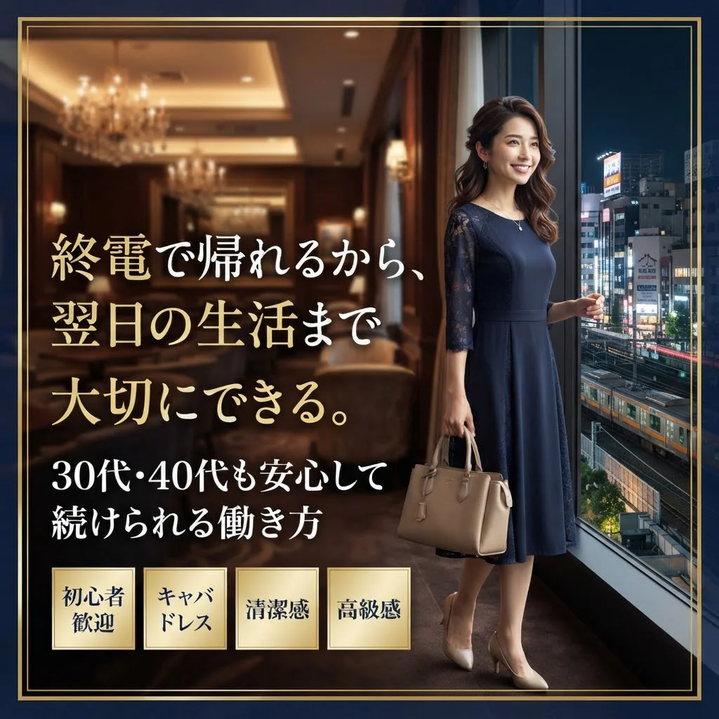 終電で帰れるから、翌日の生活まで大切にできるお店です。