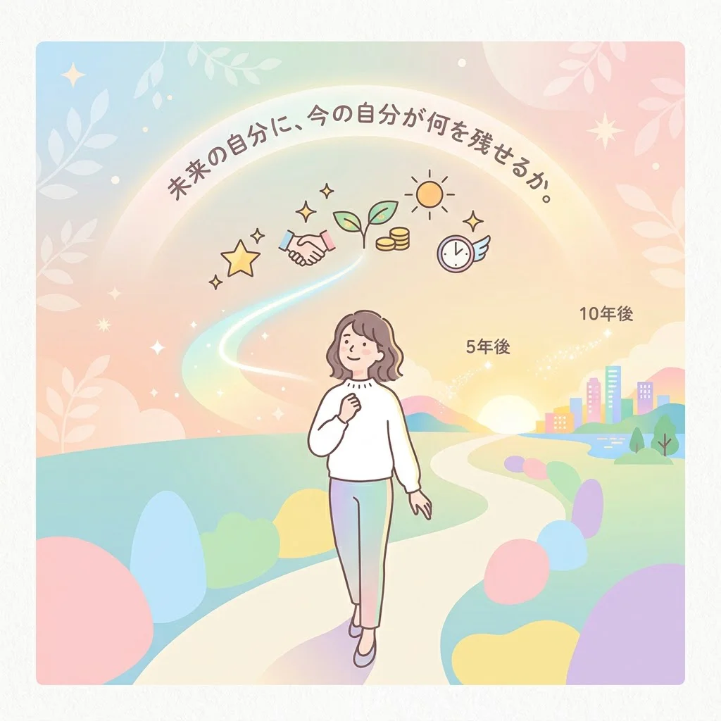 未来の自分に、今の自分が何を残せるか。
